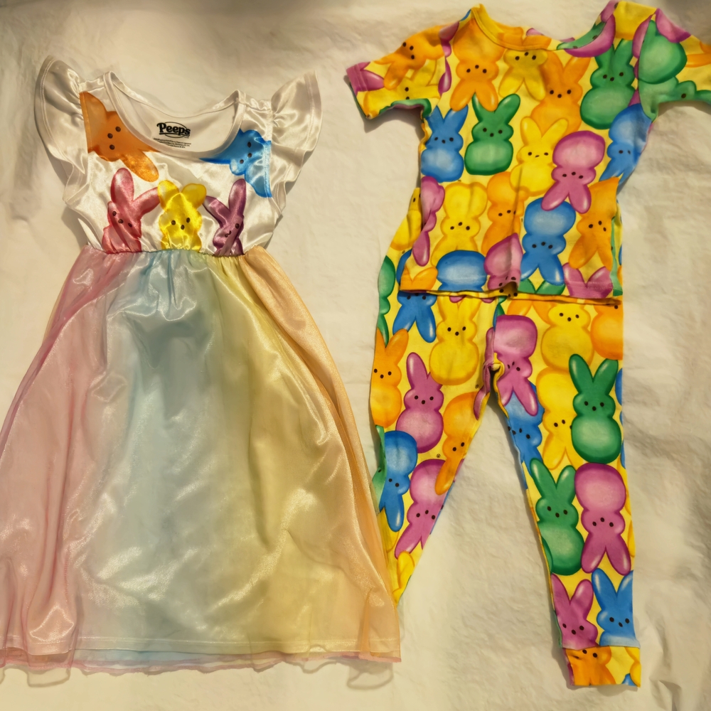 Peep Kids Rainbow Pajama Set